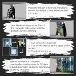 Fightal - Nature Forest Tree Mural Woodland Landscape Backgrounds Cottage Jungle Wallpaper Extra Large Wall murals for Bedroom Living Room（not Peel and Stick）- 108“x 75"