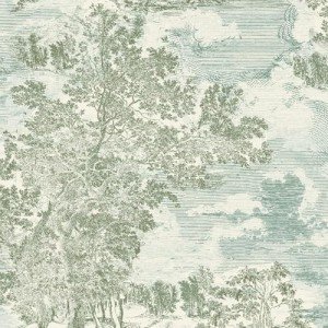Surface Style - Peel and Stick Wallpaper, Scenic Wallpaper for Bedroom, Powder Room, Kitchen, Self Adhesive, Vinyl, 30.75 Sq Ft Coverage (Serene Scenes Collection, Willow)