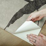 RoomMates RMK12208M Nikki Chu Taupe and Black Peel and Stick Wallpaper Mural
