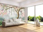 MFWFM Forest Wallpaper Fantasy Forest and Bird Wall Mural for Bedroom Living Room Dining Room(Not Peel n' Stick)