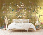 Cliouar-Wall Mural Wallpaper for Bedroom Living Room Wallpaper Decoration Flowers and Birds Wallpaper 158"x110"(Not Self-Adhesive)