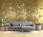 Cliouar-Wall Mural Wallpaper for Bedroom Living Room Wallpaper Decoration Flowers and Birds Wallpaper 158"x110"(Not Self-Adhesive)