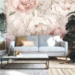 Mr. Kate Watercolor Floral Peel and Stick Wallpaper Mural, RMK12323M, Pink, Cream, Green, Taupe