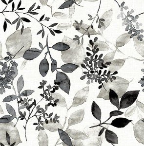 WallPops Black Breezy Peel & Stick Wallpaper
