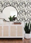 WallPops Black Breezy Peel & Stick Wallpaper