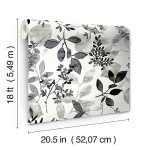 WallPops Black Breezy Peel & Stick Wallpaper