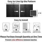 Cismmy Black Crocodile Peel and Stick Wallpaper, 15.7" X 395", Embossed, Easy Peel Off, Self Adhesive, Removable, Textured, Waterproof, Scratch-Resistant, Straight Match, 43.07 sq ft, PVC, 1 Count