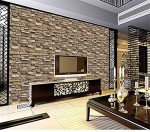 Yancorp 32.8ft Peel and Stick Wallpaper Stone Brick Wallpaper Self-Adhesive Backsplash Decorative Wallpaper Wall Covering