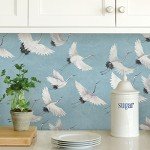 NuWallpaper NU2680 Halcyon Peel & Stick Wallpaper, Blue