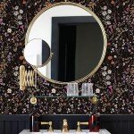 JiffDiff Floral Wallpaper Peel and Stick- Farm Wildwood Daisy Flower Stick on Wallpaper Dark Floral Self Adhesive Contact Paper (17.3" x 118", Timeless)