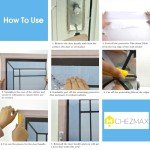 ChezMax Door Stickers Decals 3D Door Murals Peel and Stick, Removable Decorative Vinyl Wallpaper Waterproof Self Adhesive Wall Covers Poster for Home Office Decoration Vivid Glass 30.3" W x 78.7" H