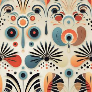 FLFK Boho Vintage Wallpaper Peel and Stick Removable Flower Shape Stripe Wall Mural for Living Room, Bedroom, Kitchen, Office, Apartment Decor 16"x128"
