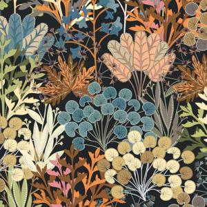Vividpatch Peel and Stick Wallpaper Boho Dark Floral Self-Adhesive Removable Waterproof Contact Paper for Bedroom, Cabinets & Retro Wall Decor 17.3" x 118"