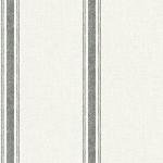Chesapeake 3115-12461 Linette Fabric Stripe Wallpaper, Black