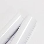 White Contact Paper Gloosy Peel and Stick Wallpaper Self Adhesive Wallpaper Removable Glitter Contact Paper Waterproof Vinyl Film Decorative for Kitchen Cuntertop Cabinet 23.6″x118″