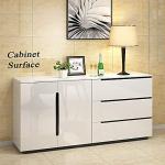 White Contact Paper Gloosy Peel and Stick Wallpaper Self Adhesive Wallpaper Removable Glitter Contact Paper Waterproof Vinyl Film Decorative for Kitchen Cuntertop Cabinet 23.6″x118″