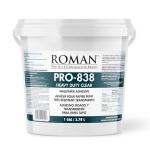 ROMAN PRO-838 Heavy Duty Clear Wallpaper Adhesive, for Commercial Weight Wallcoverings, Wall Carpet, Non-Wovens, and More, 1 Gallon (300 sq. ft.)