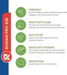 ROMAN PRO-838 Heavy Duty Clear Wallpaper Adhesive, for Commercial Weight Wallcoverings, Wall Carpet, Non-Wovens, and More, 1 Gallon (300 sq. ft.)