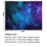Lahasbja Galaxy Blue Starry Sky Tapestry, XL/70.8'' x 92.5'', Wall Art for Living Room, Dorm
