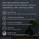 ROMAN PRO-838 Heavy Duty Clear Wallpaper Adhesive, for Commercial Weight Wallcoverings, Wall Carpet, Non-Wovens, and More, 1 Gallon (300 sq. ft.)