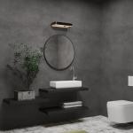 16"×591" Extra Thick Dark Grey Black Concrete Wallpaper Peel and Stick 3D Concrete Cement Contact Paper Stained Vinyl Matte Textured Removable Walls Sticker for Kitchen Living Room Bedroom Basement