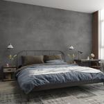 16"×591" Extra Thick Dark Grey Black Concrete Wallpaper Peel and Stick 3D Concrete Cement Contact Paper Stained Vinyl Matte Textured Removable Walls Sticker for Kitchen Living Room Bedroom Basement