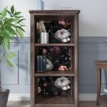 Laatse Dark Floral Peel and Stick Wallpaper, Vintage Floral Contact Paper, Waterproof Self Adhesive Boho Decor Black Rose Wall Paper for Bedroom Walls Bookcase Drawers 17.5in x 9.8ft