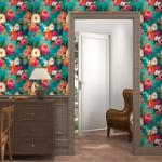 BOKEBEVE Oil Painting Contact Paper Watercolour Floral Peel and Stick Wallpaper Boho Vibrant Contact Paper for Counter Cabinet Shelf Renter Friendly Removable Colorful 17.5 x 393.5In