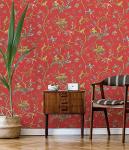NuWallpaper x Scalamandre Red Tomato Chinoise Exotique Self Adhesive Wallpaper, SCS3844