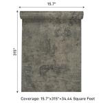 VaryPaper Cracked Concrete Wallpaper 15.7''x315'' Textured Concrete Peel and Stick Countertops Contact Paper Waterproof Self Adhesive Vinyl Cement Wall Paper for Bedroom Walls Kitchen Backsplash Table