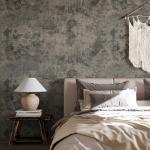 VaryPaper Cracked Concrete Wallpaper 15.7''x315'' Textured Concrete Peel and Stick Countertops Contact Paper Waterproof Self Adhesive Vinyl Cement Wall Paper for Bedroom Walls Kitchen Backsplash Table