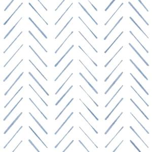 Peel and Stick Wallpaper Herringbone Striped Wallpaper 17.3"x393" White and Blue Wall Paper Boho Contact Paper Self Adhesive Removable Wallpapers Decorative for Bedroom Bathroom Cabinets Vinyl Roll