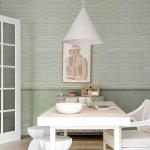 HueBurst Grasscloth Peel and Stick Wallpaper 17.3"x197" Renter Friendly, Neutral Textured Grassweave Wallpaper Self Adhesive Removable for Bathroom Bedroom