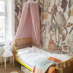 Zeeko Floral Peel and Stick Wallpaper Mural Beige Flower Wallpaper for Bedroom TV Background Large Wall Murals Wall Paintings Art Deco 98" H x 59" W (Covers 40 sq. ft.)