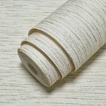Embossed Grasscloth Textured Wallpaper - Classic Beige Wall Paper, Double Roll 33 ft x 21 in, Made in Ukraine, Traditional Paper Wall Covering for Bedroom, Kitchen or Living Room (Not Peel and Stick)
