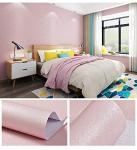 Cohoo Home Silk Pink Wallpaper Peel and Stick Contact Paper Pink Textured Silk Wallpaper for Bedroom Self Adhesive Removable Wall Sticker Paper Girls Room Drawer Liner Waterproof 15.7inW 393inL