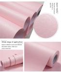 Cohoo Home Silk Pink Wallpaper Peel and Stick Contact Paper Pink Textured Silk Wallpaper for Bedroom Self Adhesive Removable Wall Sticker Paper Girls Room Drawer Liner Waterproof 15.7inW 393inL