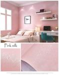 Cohoo Home Silk Pink Wallpaper Peel and Stick Contact Paper Pink Textured Silk Wallpaper for Bedroom Self Adhesive Removable Wall Sticker Paper Girls Room Drawer Liner Waterproof 15.7inW 393inL