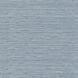 HueBurst Grasscloth Peel and Stick Wallpaper 17.3" x 197" Blue Textured Grasscloth Wall Paper Renter Friendly Wallpaper Self Adhesive Removable for Bathroom Bedroom