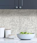 NuWallpaper x Scott Living Black Ink Peel & Stick Wallpaper, SLS3975