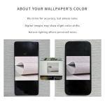 Haimin Grasscloth Wallpaper Peel and Stick 20.9in X 393in Fabric Contact Paper Wall Paper Textured Wallpaper Horizontal Stripes Look Self-Adhesive Thick Vinyl Embossed (Grey White)