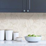 NuWallpaper NUS3578 Silver Hikarigaoka Peel & Stick Wallpaper, Metallic