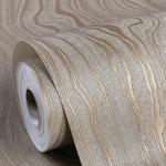 Flarnadox Gold Wood Peel and Stick Wallpaper Stripe Khaki Removable Wallpaper Self Adhesive 3D Contact Paper Wallpaper Vinyl Modern Wallpaper for Bathroom Bedroom 118"x20.8"