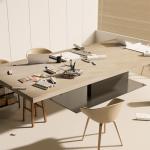 Bumoo Beige Limewash Peel and Stick Wallpaper 16“ x 354” Concrete Cream and Gold Contact Paper Self Adhesive Waterproof Matte Granite Wall Covering Vinyl Removable for Living Room Kitchen Bathroom Gym