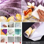 AMUGISH Exquisite Tropical Floral Wall Mural Wallpaper | Peel and Stick | Elegant Nature Scene for Living Room, Bedroom, Kitchen, Nursery - 84''W x 61''H Peel and Stick