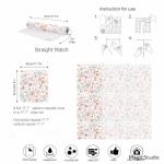 Peel and Stick Boho Pink Floral Peel Stick Wallpaper Contact Paper Removable Self Adhesive Wallpaper for Walls Bedroom Home Decoration Vinyl Rolls 17.7''x118.1''