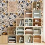 MAGAFA Floral Peel and Stick Wallpaper Navy Blue Gray Leaf Gold Self Adhesive Removable Floral Wallpaper for Bedroom Renter Friendly Contact Paper for Bedroom Bathroom Walls Shelf Liner 17.71"x118.1"