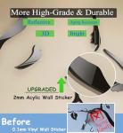 3D Lover Kiss Acrylic Mirror Wall Stickers Decorations for Living Room,Acrylic Lovers Kissing Wall Art Murals for Sofa TV Background Living Room Decor