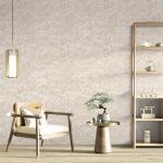 Guvana Beige Peel and Stick Wallpaper Boho Beige and White Contact Paper Modern Striped Self Adhesive Waterproof Wall Paper for Bathroom Bedroom Decor Removable Temporary Rv Wallpaper Roll 17.3"×394"