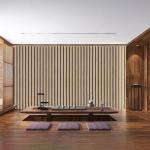 LOVADA Brown Wood Slat Peel and Stick Wallpaper - 17.5"x300" Textured Faux Wood Self-Adhesive, Waterproof Removable Wall Panel for Bedroom, Kitchen, Accent Wall - Easy Install